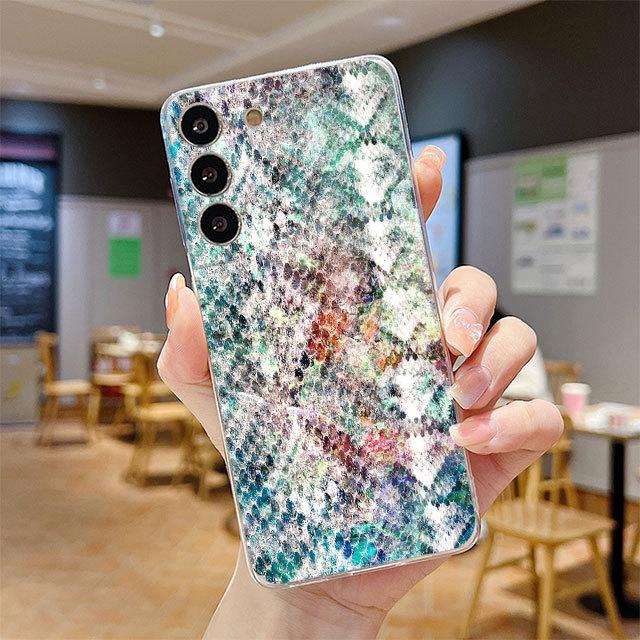 Luxury Soft Case For Samsung Galaxy Note 20 Ultra 10 Plus 8 9 S22 S20 Fe S21 Note10 Lite Phone Cover Gg Snake Skin Pattern Funda