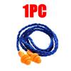 1/5/10Pcs Soft Silicone Corded Ear Protector Soundproof Earmuffs Noise Protection Earplugs Sleep Snoring Reusable Ears Plugs