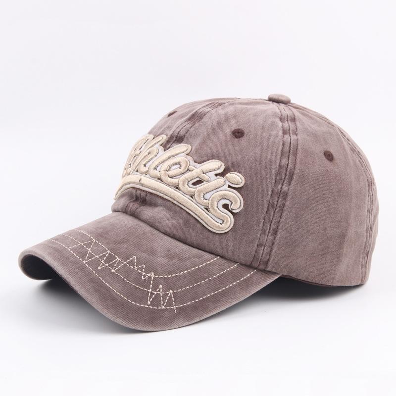Бейсболка с вышитыми объемными буквами, осенняя хлопковая кепка с козырьком для улицы