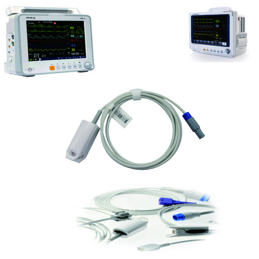 Совместимость с COMEN Star 8000 Digital, 6-контактный монитор пациента, многоразовый датчик SPO2, датчик пальца SPO2, мониторинг данных насыщения крови кислородом