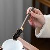 Exquisite Alloy Tea Spoon Ebony Handle Tea Spatula Spoon Small Shovel Metal Teaset Tea Ceremony Accessories