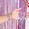 2.6m Silk Laser Rain Curtain for Stage & Party Decor