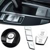 Chrome Car Button Covers Stickers Car Interior Accessories For BMW F10 F07 F06 F20 F30 F32 F01 F02 F25 F26 Car Styling Decors