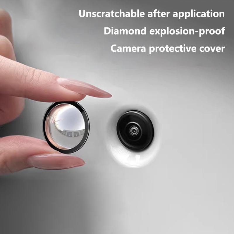 2PCS Car Camera Lens Protector Rear View Backup Camera Cover 360° Camera Protection Advanced Scratch Lens Guards Anti Scratch