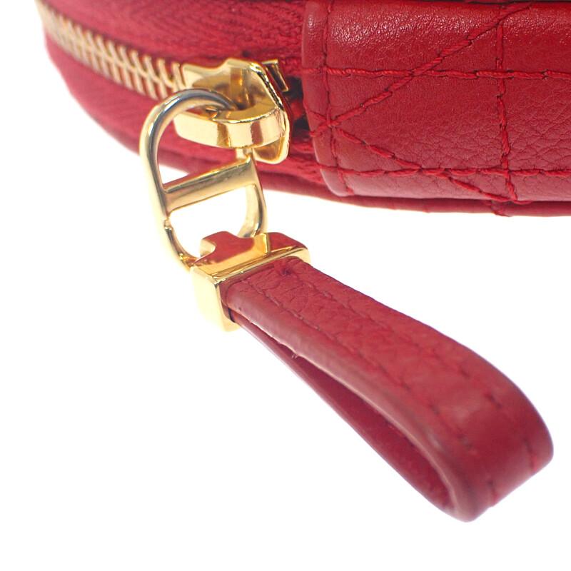 Dior S5097UNID_M61R Наплечная сумка Красная телячья кожа Женская