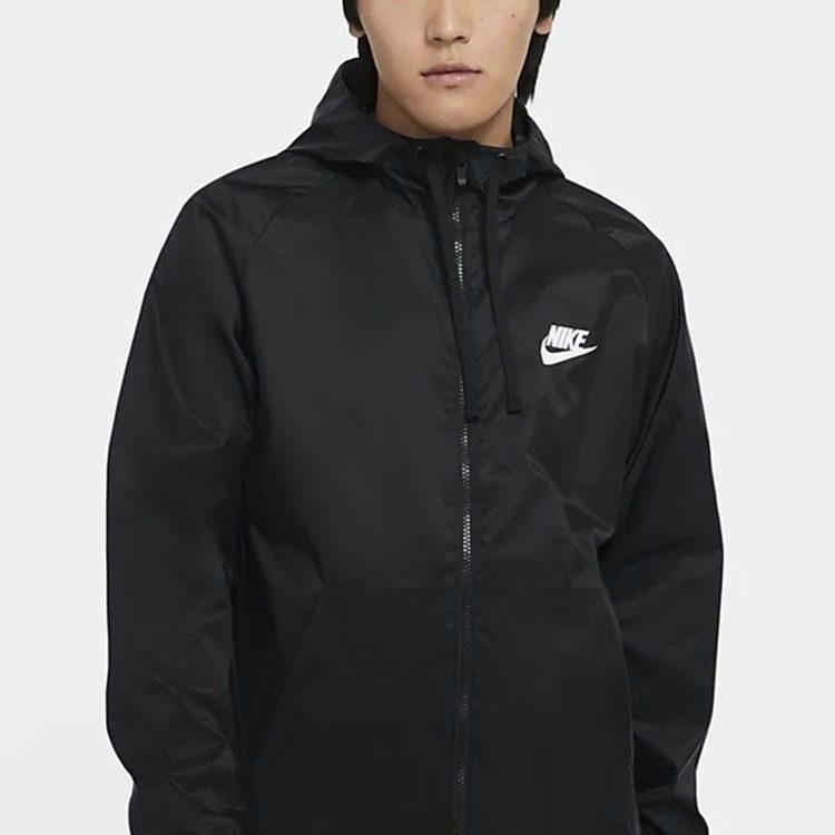 Nike Куртки Мужские Черные С Капюшоном Умеренные Другие CZ8677-010