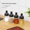 Glass Seasoning Bottle with Spoon & Brush Lid