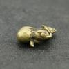 2024 Retro Mini Mouse Statue Brass Pendant Craft Creative Little Mouse Decoration Suitable for Home Office Desk Decoration