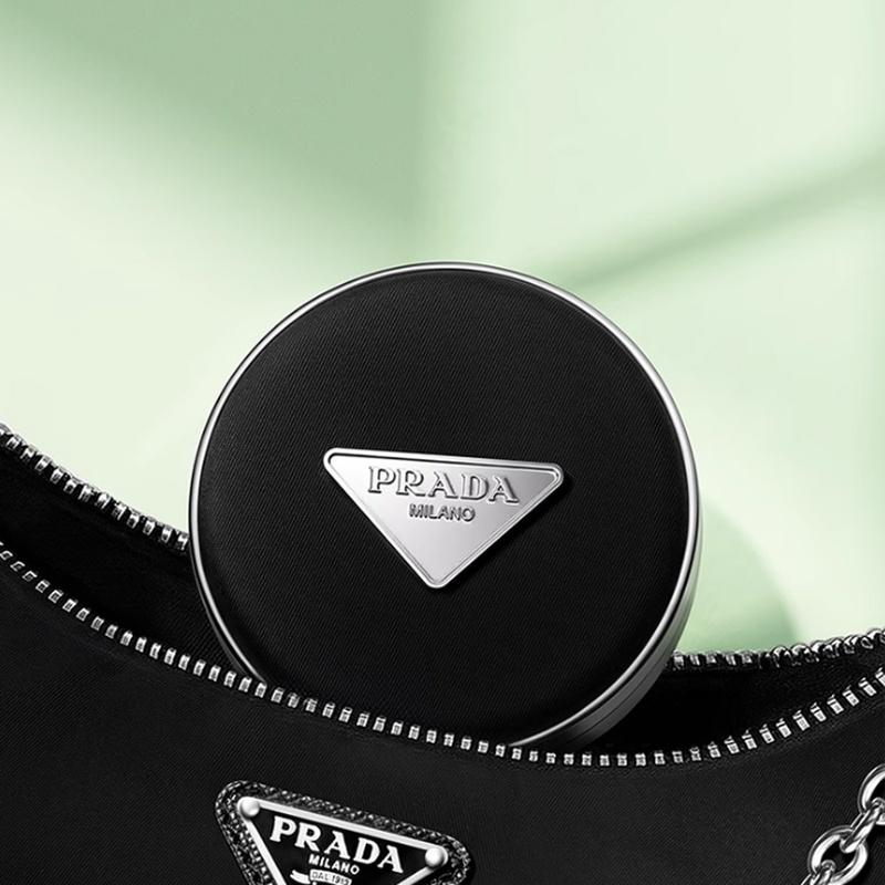 Prada Nylon Air Cushion 25 Years Christmas Series Gift Box Moisturizing Oily and Dry Skin #LN10 natural fair color 12g