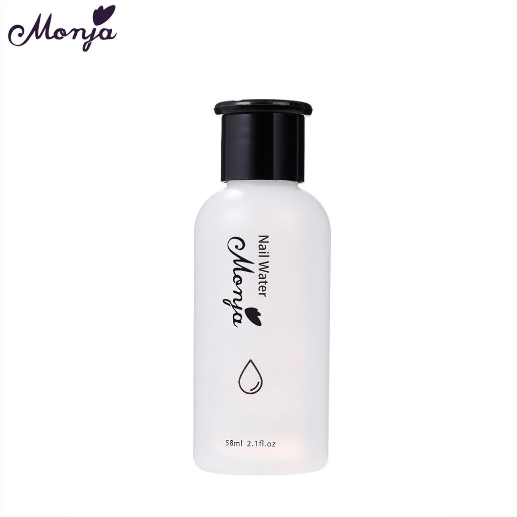 monja 58 мл жидкость для очистки ногтей, жидкость для снятия лака, УФ-гель, удаление липкого слоя, улучшение кончиков ногтей, блестящий эффект, инструмент для дизайна маникюра