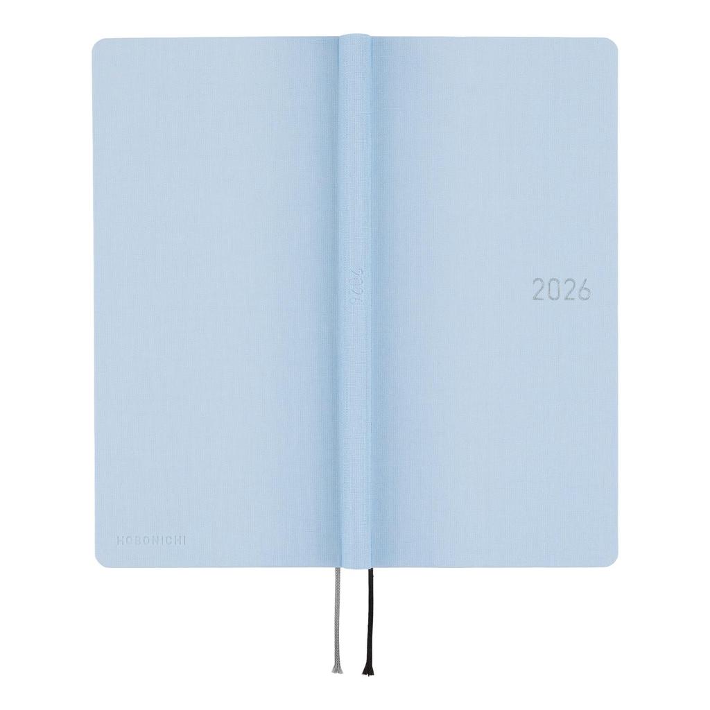 Еженедельник Hobonichi Techo 2026, туман, начало января, еженедельный планер, левый, тонкий, портретный, цвета/небо