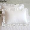 Pillowcase Bedroom Breathable Skin-friendly Korean Fashion Princess Bedroom Ruffles Washable Household Dormitory Bedding Ins