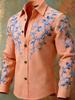 Stylish embroidered long-sleeve shirt, unique vintage design