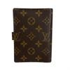 Louis Vuitton Monogram Agenda PM Notebook Cover Monogram Canvas Brown R20005 Used