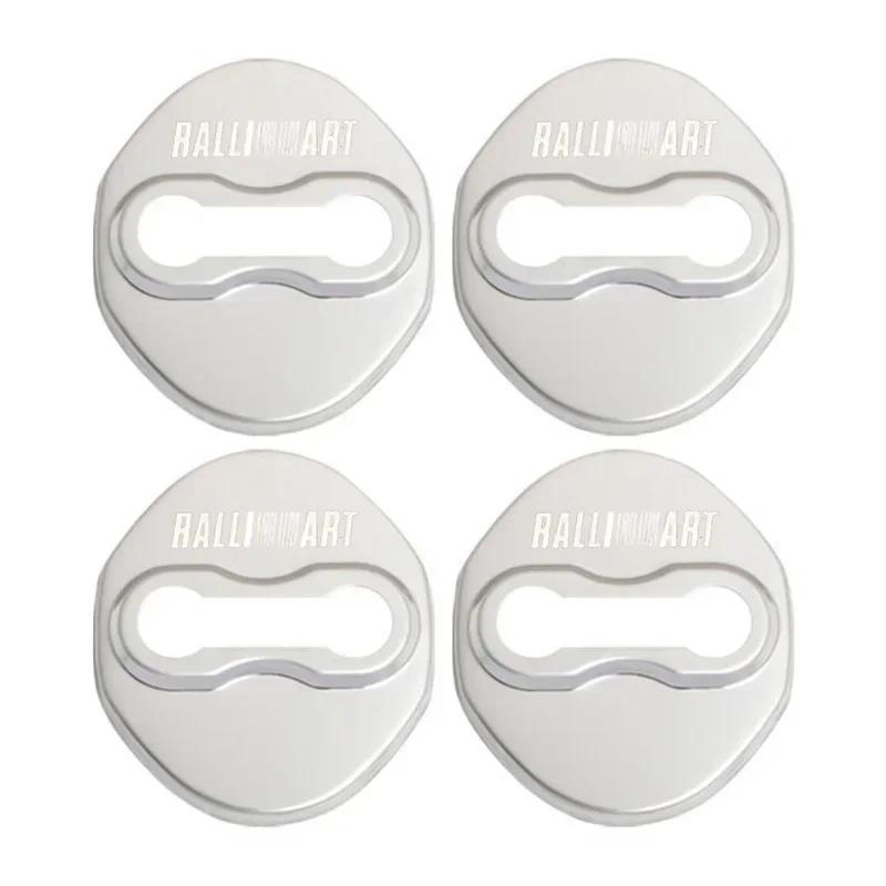 4pcs Car Door Lock Cover Protection Stickers Case for Mitsubishi Ralliart Pajero Sport Outlander ASX Lancer EX Eclipse Mirage