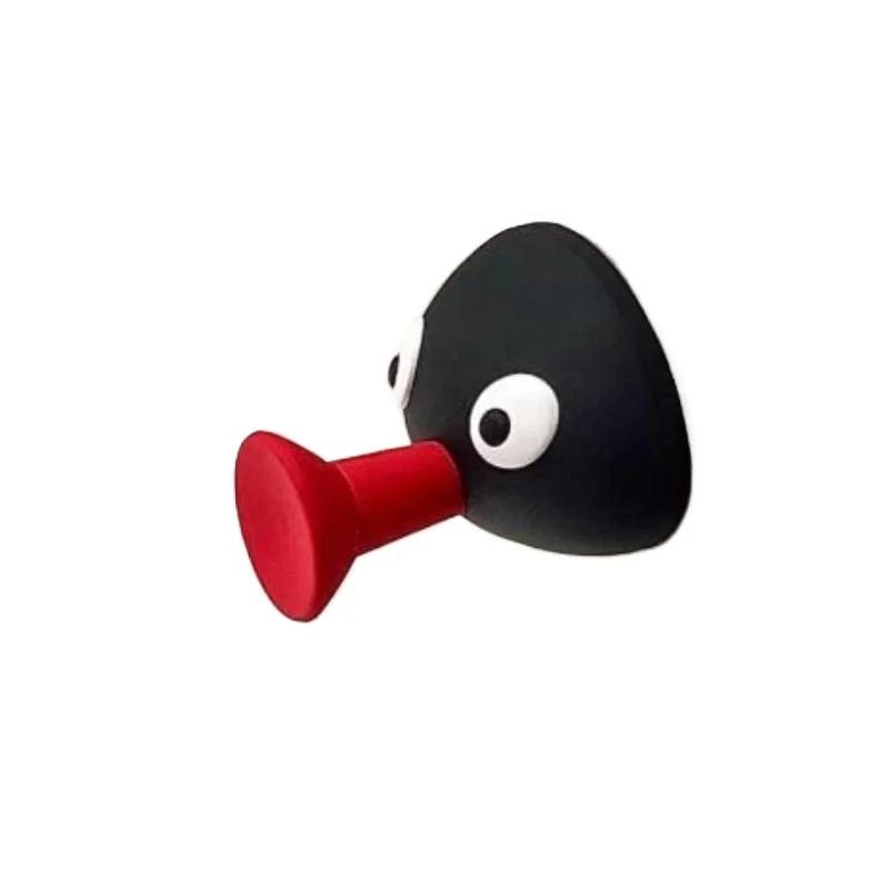 Не оставляет следов, настенный крючок-палка, пингвин, крючок для полотенец, 3D-мультяшный крючок, милый, простой, домашний, креативный, аксессуары для хранения