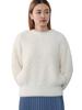 Вязать лохматый букле вязаный IVORY ONE SIZE [Beams Heart] L/S женский