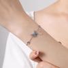 Tassel Butterfly Bracelet Women's Light Luxury and High-end Sense The Same Zircon Niche Design Gift Jewelry for Girlfriend