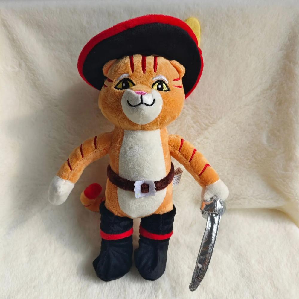 Fantasia Puss Cosplay Plush Cat Red Dead Redemption Boots Cartoon Mascot Figurine Stuffed Animal For Birthday Present