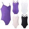 Little Big Girls Classic Spaghetti Strap Crisscross Back Ballet Leotard Dance Costumes Gymnastics Jumpsuit