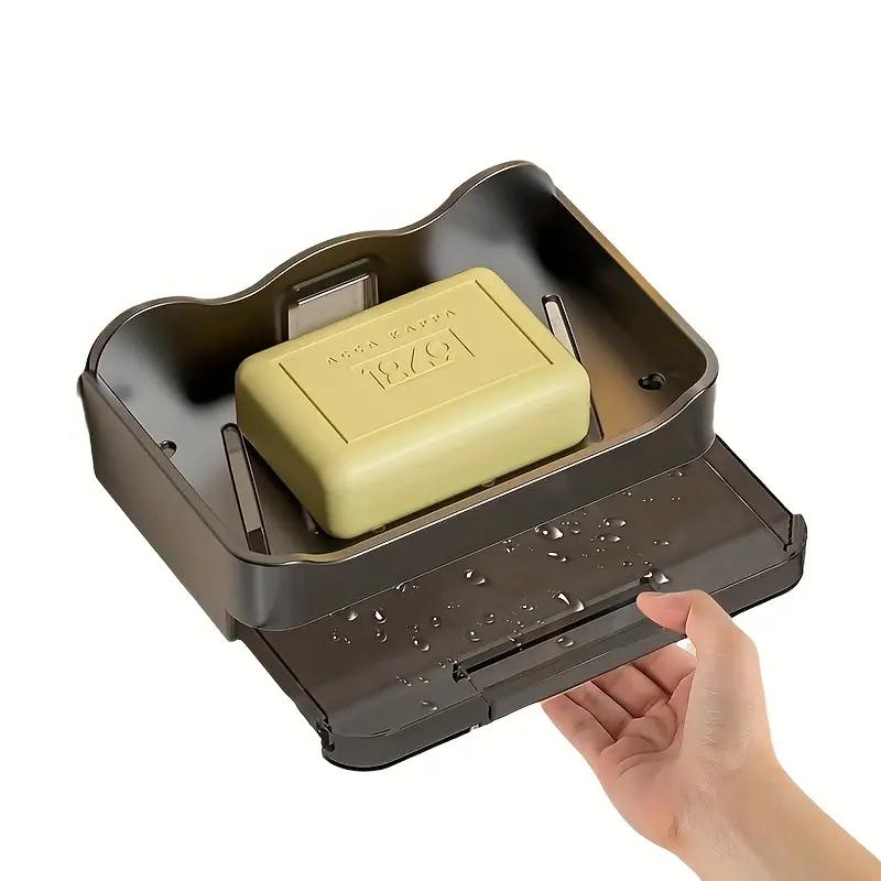 1 шт. нескользящий держатель для мыла для ванной комнаты с сильной присоской для слива мыльницы бытовая присоска настенная мыльница