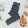 High Waist Elastic Skinny Jeans for Women - Small Size, Slim Fit, Plus Velvet, Thickened, All-Match Pencil Pants.