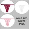 3PCS/Set Sexy G-string Panties Women Thongs  Lace Underwear Pantys Low-Waist Femme Underpants Mesh Transparent  Lingerie