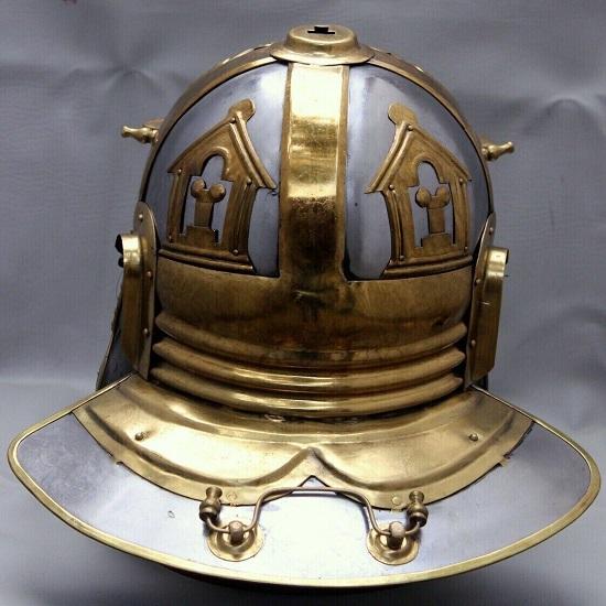 Karniproduction Ancient Steel and Brass Reproduction Roman Gallic Centurion Helmet