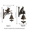 Vintage Halloween Witch Doorbell Sounding Witch Hanging Ornament Halloween Door Hanger  Entrance