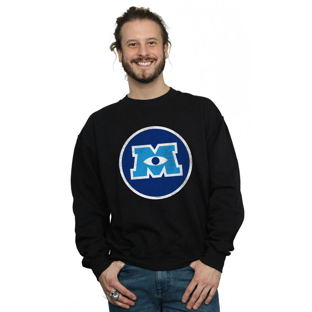 Disney Mens Monsters University Monster Emblem Sweatshirt