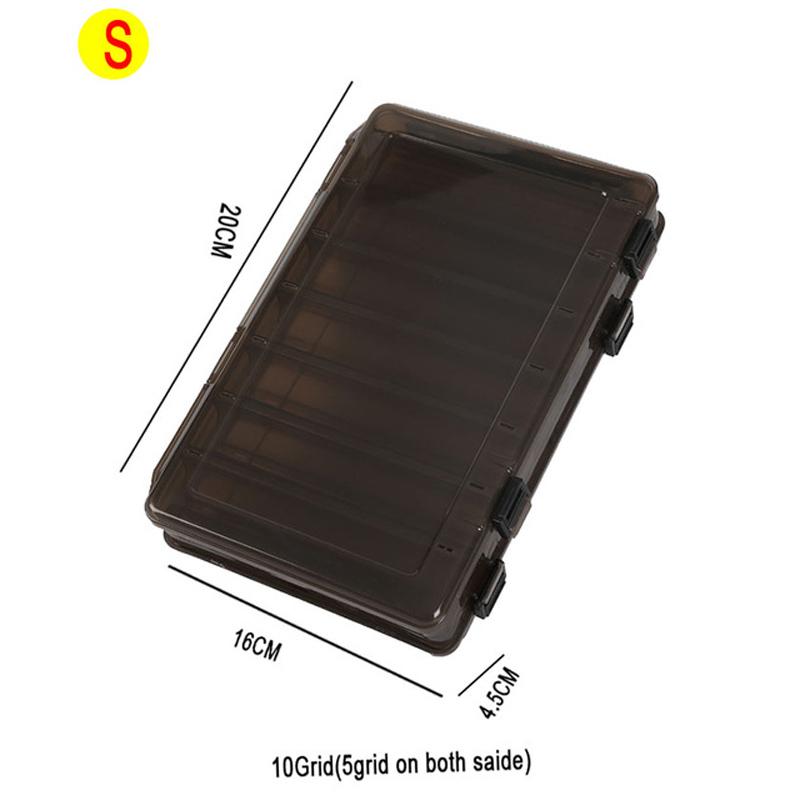 Ящик для рыбалки, 14 отделений, аксессуары для рыбалки, коробки для крючков для хранения, двусторонняя высокопрочная коробка для рыболовных приманок, коробка для снастей