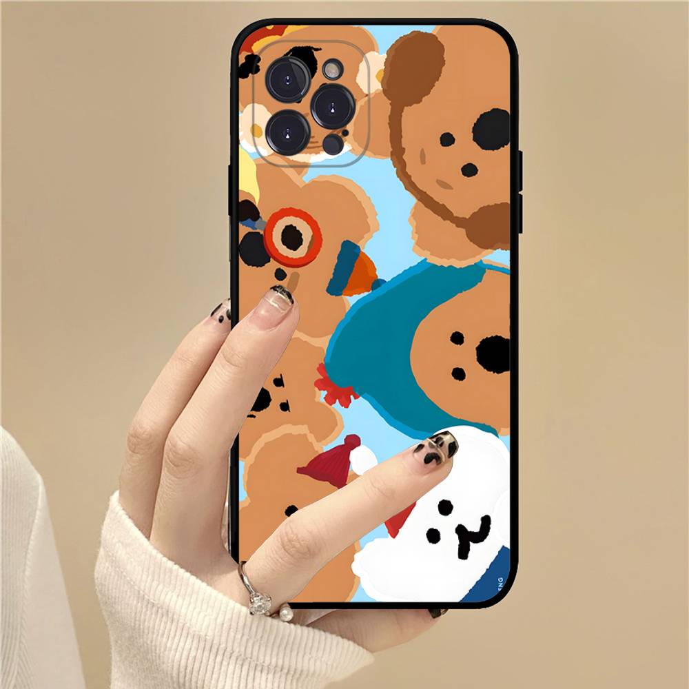 Popular Character Cut D-Dinotaeng Soft Back Phone Cover Case for iPhone 17 16 Pro Max 15 12 11 16e 13 Mini 14 15 Plus