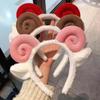 Internet Celebrity Popular Girl Fashionable and Cute Sheep Horn Headband, Makeup and Facial Cleanser Shower and Hair Accessories