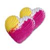 Arvien Бомбочка для ванны Coral Heart со вкусом персика, апельсина и меда, 120 г, 2 шт.