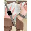 New Leather Loop For Apple Watch Band Slim Women Correa 38mm 40mm 41mm 42mm 44mm 45mm 46mm 49mm For IWatch Strap