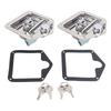 2 Pack T Handle Tool Box Lock Folding Stainless Steel Toolbox Handle Latch for RV Trailer Camper