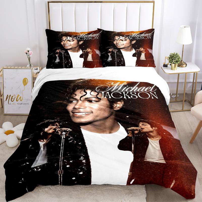 3Pcs Michael Jackson'S Legacy Bedding Sets For All Sizes New 3D Printed Bed Cover Comforter Duvet Cover Pillowcase Bedroom Decoration