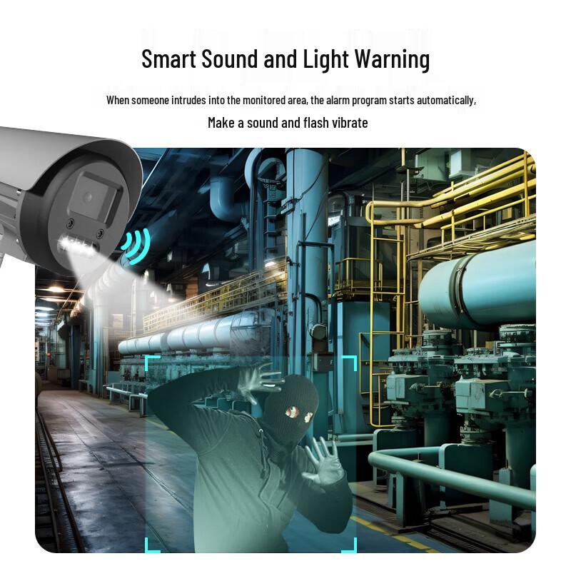 HIKVISION Explosion-Proof 8MP 4K Full-Color Night Vision Outdoor PoE Camera CN plug (adapter included)