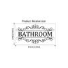 Removable WC Doorway Sign Self-Adhesive Bathroom Wall Sticker Toilet Door Stickers  Bathroom
