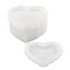 Decorative Round/Heart Box Making Silicone Mold Resin Mould Silicone Molds for Jewelry Box and Makeup Brush Storage