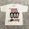 Rapper Frank Retro Graphic T Shirt Men's Hip Hop Ocean Album Clothing T-Shirts Y2k Unisex Blond Fashion Oversized Cotton T-shirt