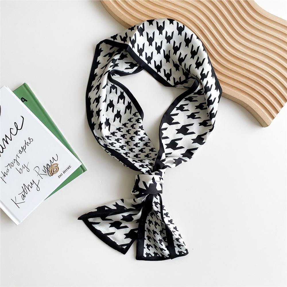 New Scarves Silk Scarves Women'S Spring And Autumn Season Long Decorative Professional Scarves Summer Thin Styles Paired With Shirts Stylish