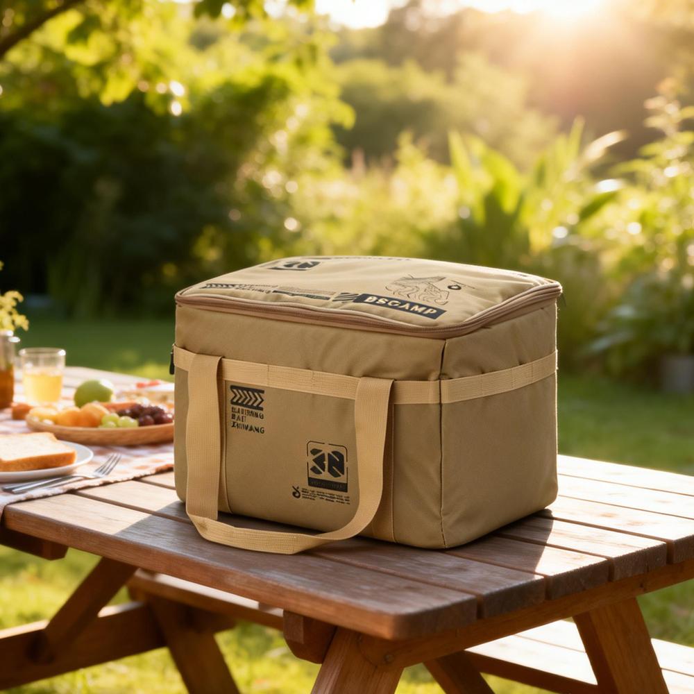 30/42L Picnic Storage Bag Foldable Storage Boxes Thickened Camping Storage Bag Outdoor