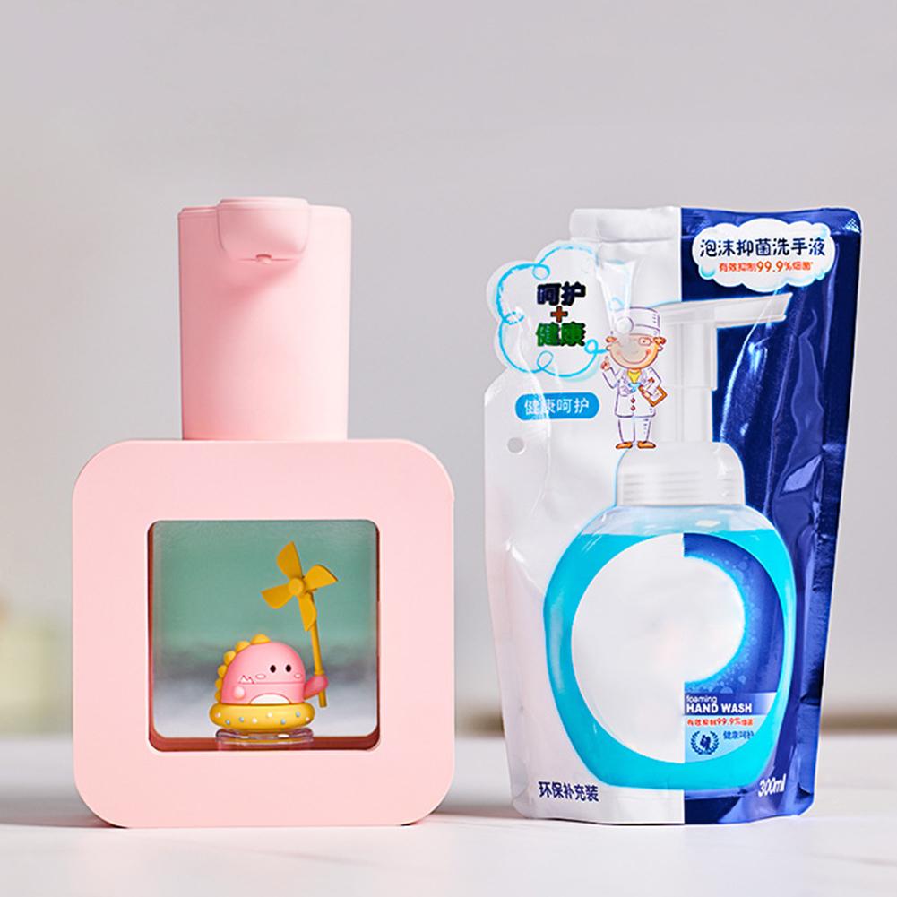 Мультяшные Милые Диспенсеры для Жидкого Мыла для Питомцев с USB-зарядкой, Диспенсеры для Жидкой Пены, Настенный Бесконтактный Сенсорный для Ванной Комнаты, Школы