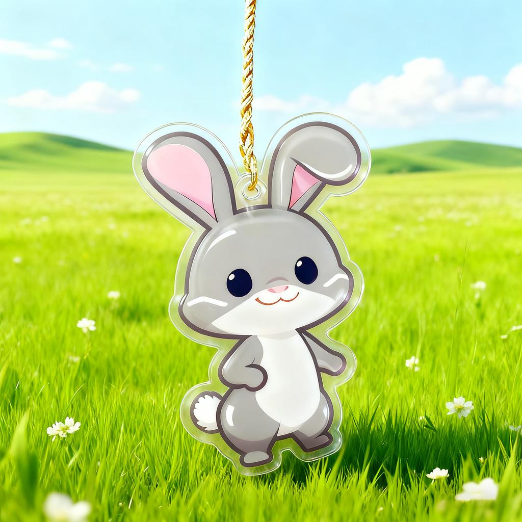 2D Acrylic Animal Ornaments – Hanging For Bags, Keys, And Holiday Decor