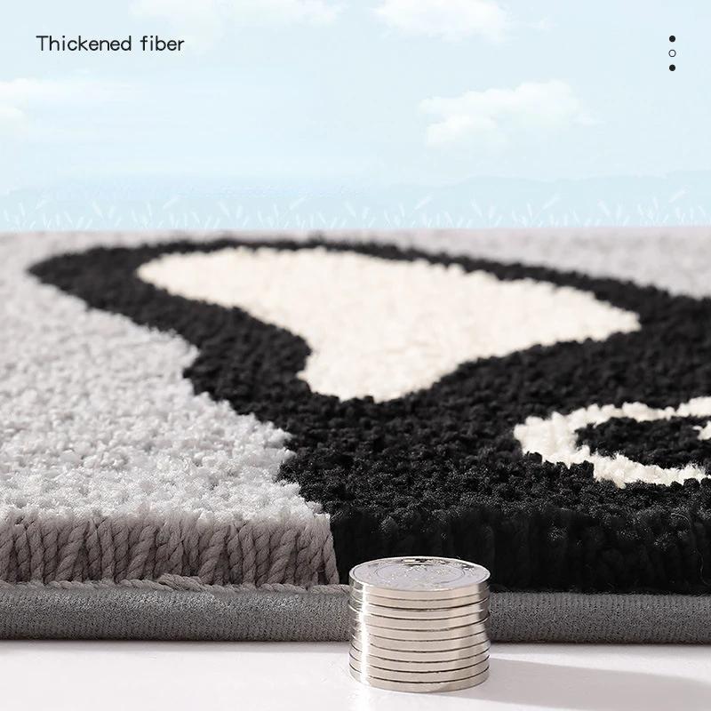 Очаровательные коврики для купания собак - Премиальный плюшевый микрофибровый коврик для ванной, Супервпитывающий быстросохнущий коврик для лап питомца для декора ванной комнаты