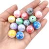 Two-color Milk Candy 10pcs Beaded Materials DIY Bracelet Necklace Fashion Jewelry Accessories UV Creative Dazzle Round Beads Acrylic  Beads
