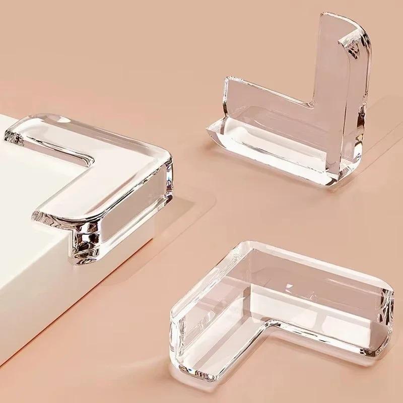 4-16 шт. Защита углов стола из мягкой резины для безопасности детей, Чехол для журнального столика, Прозрачные накладки для защиты кромок от детских ударов