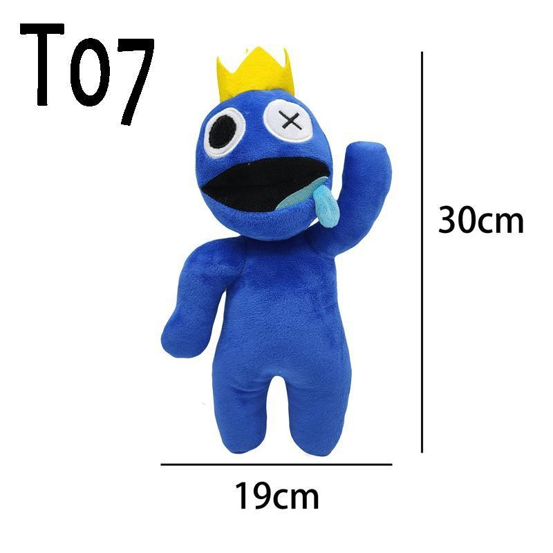 Rainbow Friends roblox, плюшевая игрушка, мультяшный игровой персонаж, кукла, кавайный синий монстр, мягкие игрушки для детей, рождественские подарки