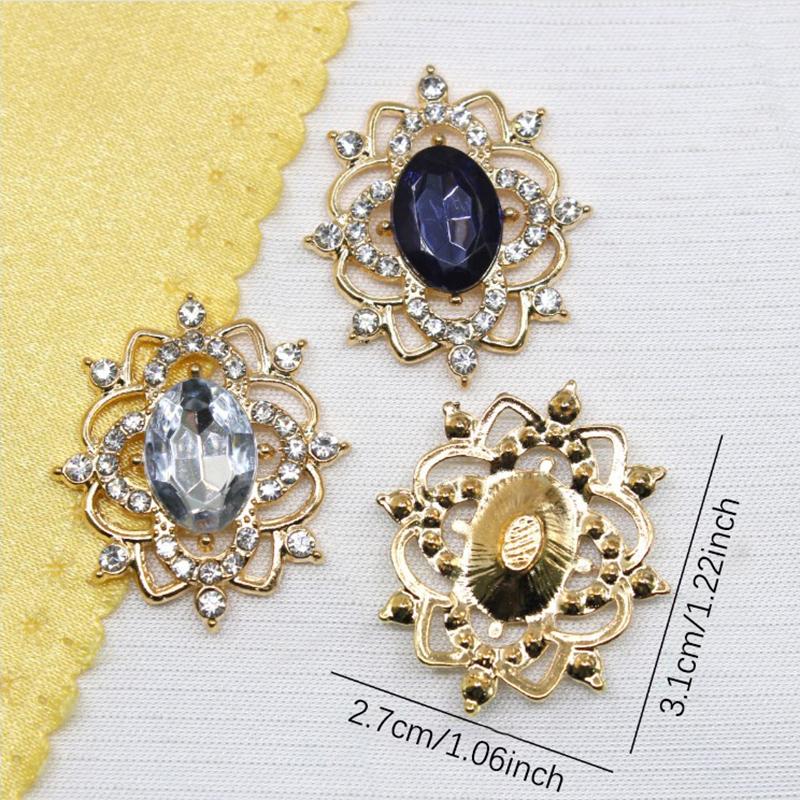27*31 мм овальная водный алмаз сплав цветок пластина ювелирные изделия аксессуары сделай сам свадебное платье бант головной убор ювелирные изделия аксессуары